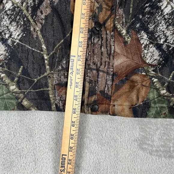Stearns Dry Wear Hunting Jacket Mens Sz Large Realtree Camo Hardwoods Snap - Picture 8 of 9